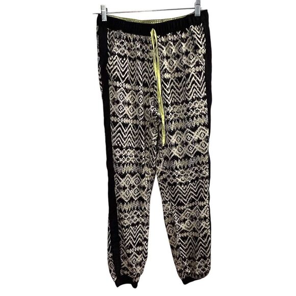 Princess Vera Wang Women's Geometric Lounge Pants Black Size L - Picture 1 of 12